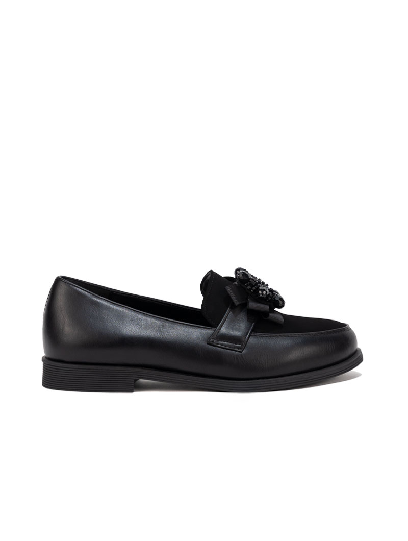 Derbies avec boucle ornée de cristaux